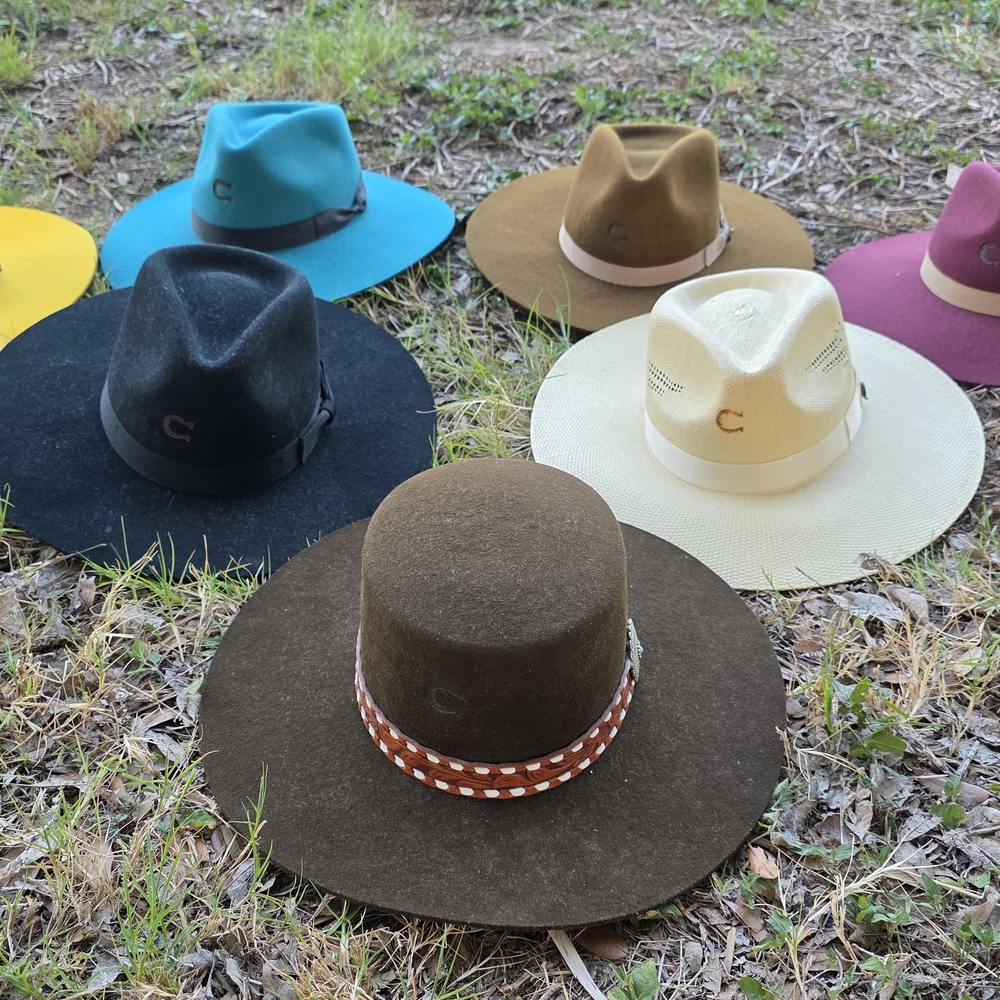 Brown Wide Brim Hat